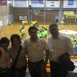 Dr. Milan Zver z Damijanom Terpinom na finalnem turnirju ŠKL Fireball Europe v Kranju Dr. Milan Zver z Damijanom Terpinom na finalnem turnirju ŠKL Fireball Europe v Kranju